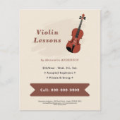 Violin Lessons チラシ (正面)