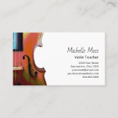 Violin Lessons Professional Musician Violinist  名刺 (正面)