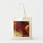 Violin Music Bag Personalized Name | Violinist トートバッグ (正面)