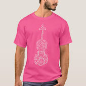 VIOLIN Music funny Tシャツ (正面)