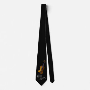 VIOLIN & MUSIC NOTES ネクタイ