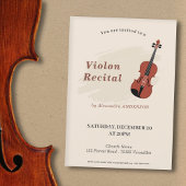 Violin Music Recital Invitation 招待状
