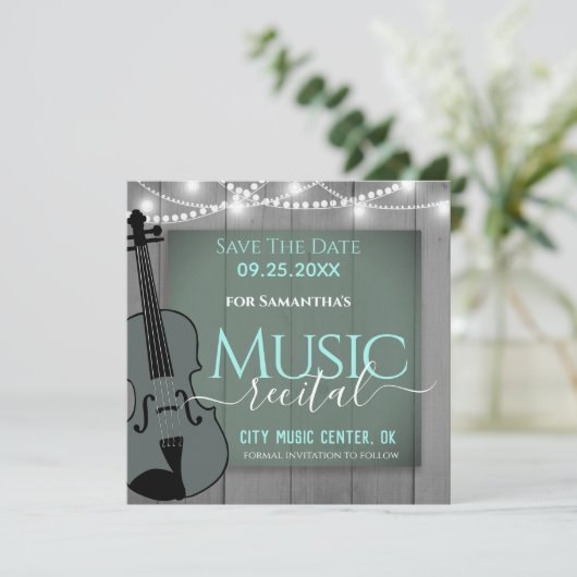 Violin Music Recital Save the Date (スタンド正面)