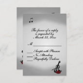 Violin Music Wedding RSVP (正面/裏面)