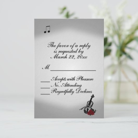 Violin Music Wedding RSVP (スタンド正面)