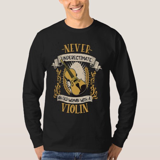 Violin Musical Instrument String Instrument  1 Tシャツ (正面)