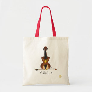 Violin Owl Music Teacher Cute Kids トートバッグ
