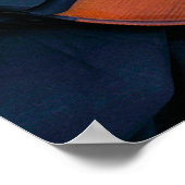 Violin Photo Closeup ポスター (角)