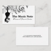 Violin Piano Logo | Music 名刺 (正面/裏面)