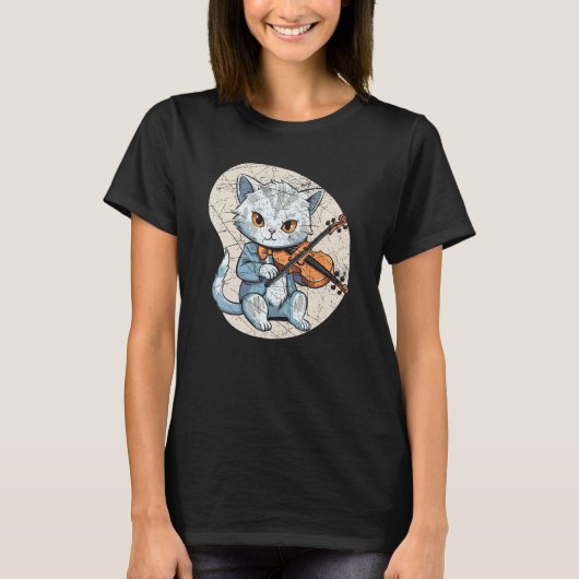 Violin Player Violinist Orchestra Viola Instrument Tシャツ (正面)