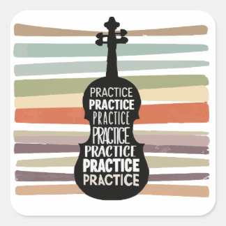 violin retro スクエアシール