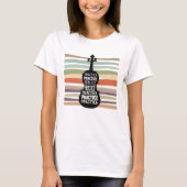 violin retro tシャツ (正面)
