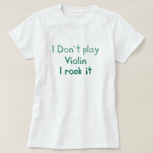 Violin Rock It Tシャツ – レディース (デザイン正面)