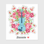 Violin Rose Sticker シール (シート)
