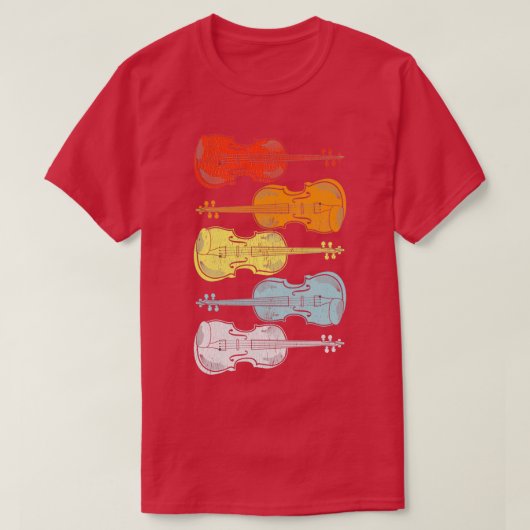 Violin String Instrument Player Gift for Musician Tシャツ (デザイン正面)
