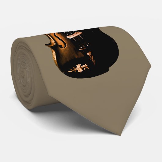VIOLIN-TIE-ON TAN ネクタイ (ロール)