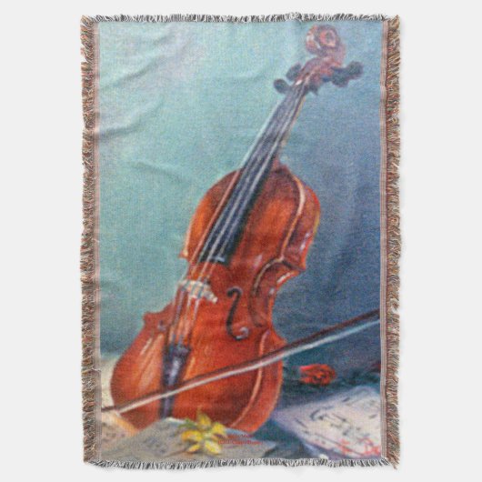 Violín/Violin スローブランケット (正面縦)