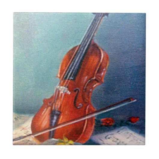 Violín/Violin タイル (正面)