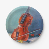 Violín/Violin ペーパープレート (正面)