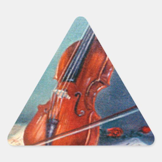 Violín/Violin 三角形シール (正面)