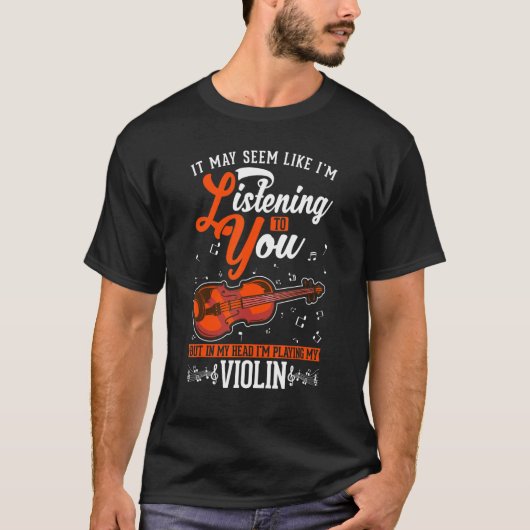 Violin Violin Teacher Violinist 1 Tシャツ (正面)