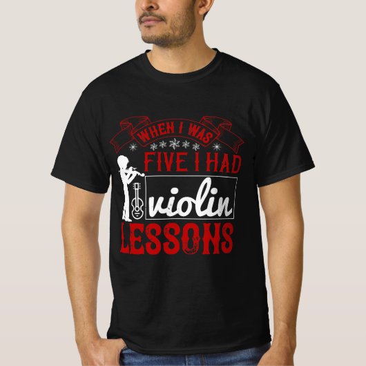 Violin violinist musician gift tシャツ (正面)