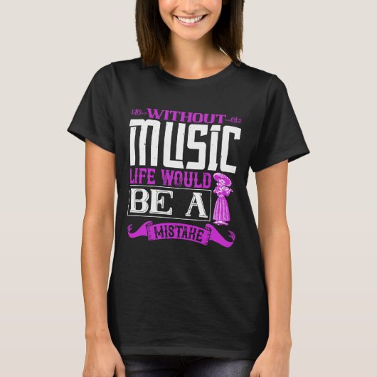 Violin violinist musician gift tシャツ (正面)