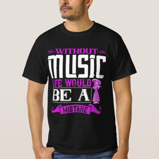 Violin violinist musician gift tシャツ (正面)