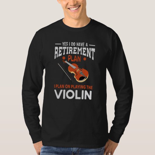 Violin Violinist Musician Musical Instrument Music Tシャツ (正面)