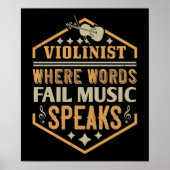 Violin - Where Words Fail Music Speaks ポスター (正面)