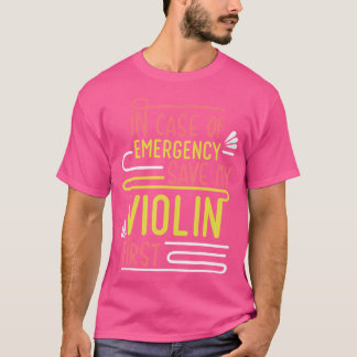Violinist Musician Orchestra Instrument Violin Tシャツ