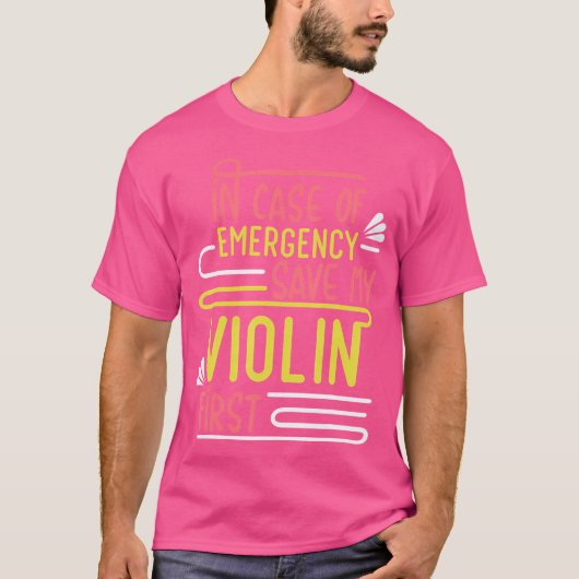 Violinist Musician Orchestra Instrument Violin Tシャツ (正面)