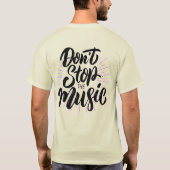violon mens tシャツのバイオリン tシャツ (裏面)