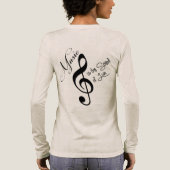 violon women tシャツバイオリン トライブレンドTシャツ (背面)