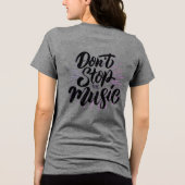 violon women tシャツバイオリン トライブレンドTシャツ (裏面)