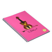 ViOWLinヴァイオリンフクロウ音楽ノート ノートブック (右側)