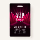 VIPすべてのアクセスイベント バッジ (正面)