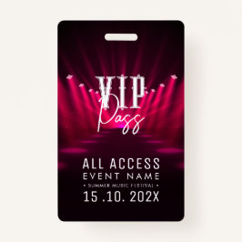 VIPすべてのアクセスイベント バッジ