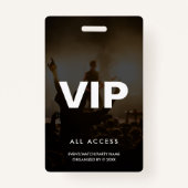 VIPすべてモダンアクセスイベントコンサート一致パーティーQR バッジ (正面)