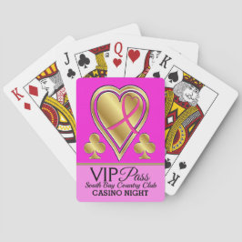 VIPのパス-カジノ-ピンクのリボンのトランプ トランプ