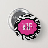 VIPのパーソナライズな誕生日ボタン 缶バッジ (正面&裏面)