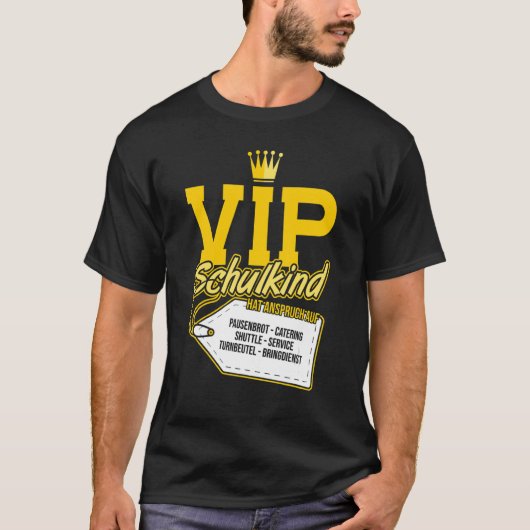 Vipの学童はケータリングの給食に Anspruch Tシャツ (正面)