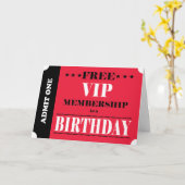 VIPの誕生日の会員証 カード (黄色い花)