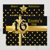 VIPのSweet sixteenのギフトの招待状! - Cust. セーブザデート (正面/裏面)