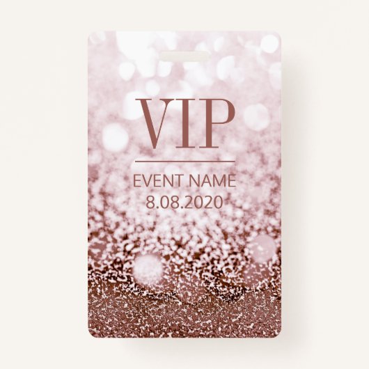 VIPアクセエレガントスイベントバラピンクグリッタードライブ バッジ (裏面)