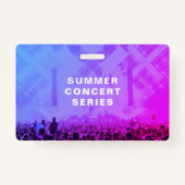 VIPアクセスパスQRコードイベント水平 バッジ (裏面)