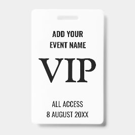 VIPアクセスlバックステージパスミュージックフェスティバルホワイト バッジ