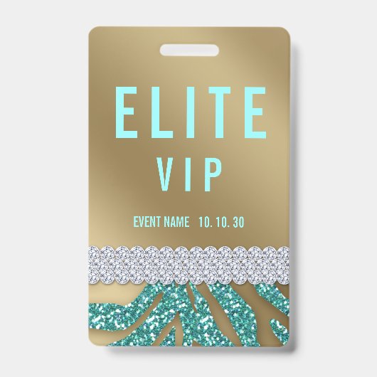 VIPイベント名前をカスタムするコンサートバッジ バッジ (正面)