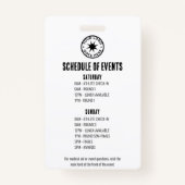 VIPイベント バッジ (裏面)