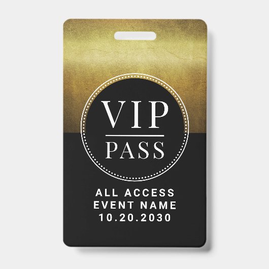VIPオールアクセスイベント 偽アンティークゴールド バッジ (正面)
